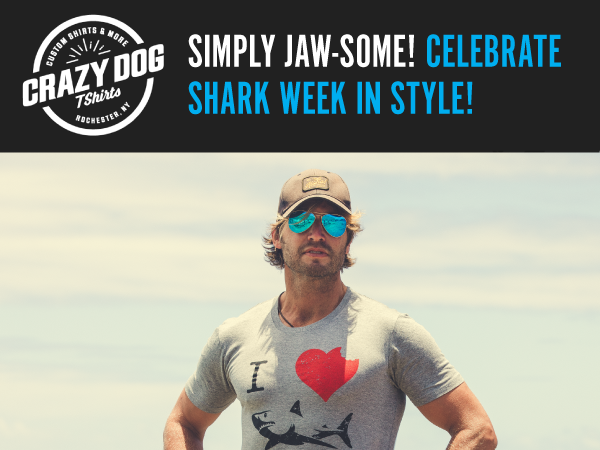 Crazy Dog T-Shirts Shark Week