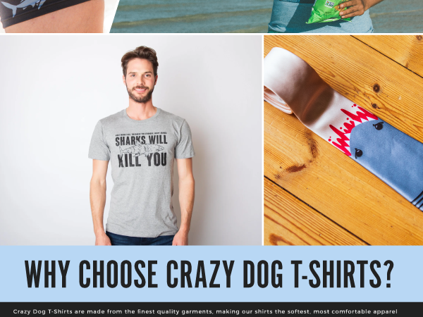 Crazy Dog T-Shirts Shark Week