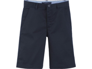 Navy blue boys shorts on white background