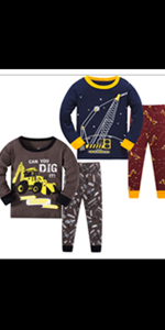 4 pieces long sleeve pj boy