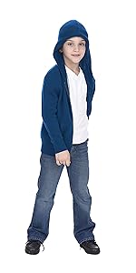 State Cashmere Kids Unisex Wool Cashmere Full-Zip Hoodie Sweater