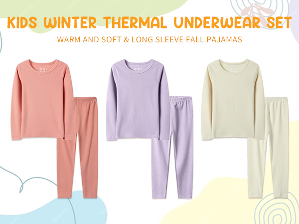 boys thermal underwear set 