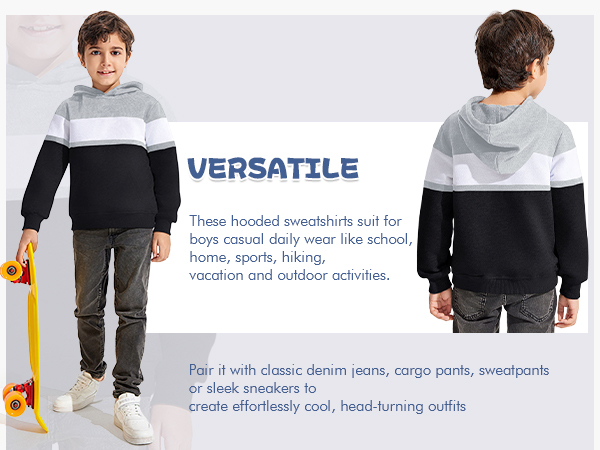 boys hooded sweatshirt