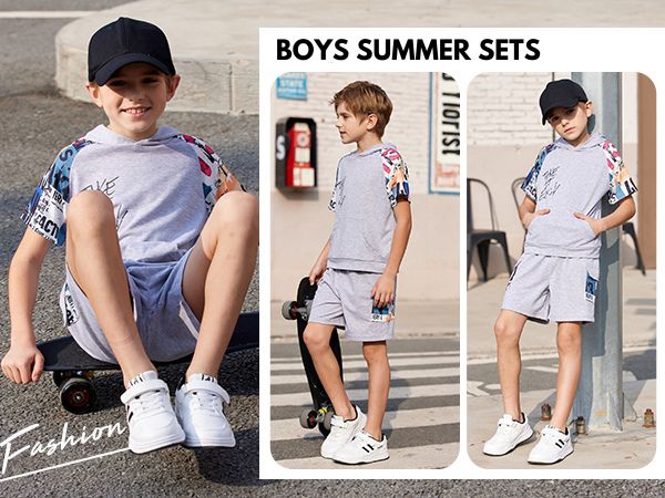 big boys short outfits 7-8 boys casual short sets chic clothes for boys tween boy clothes