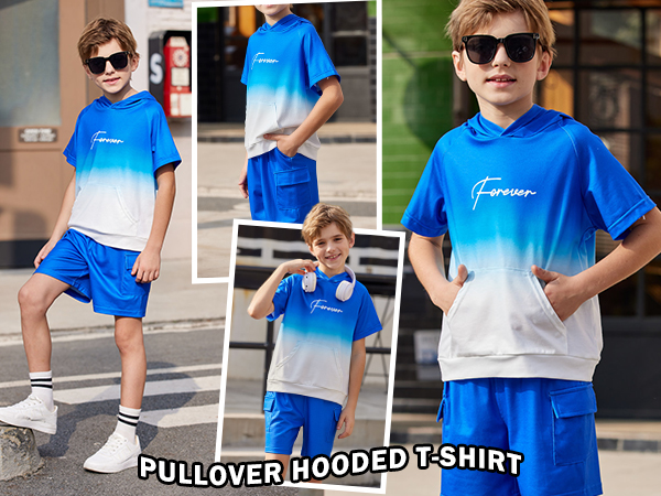 clothes for boys 6-7 boys summer outfits size 12 short sleeve hoodie youth boys shorts