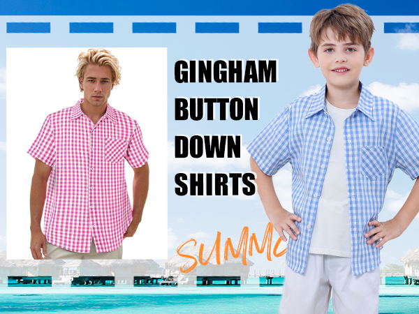 gingham button down shirts