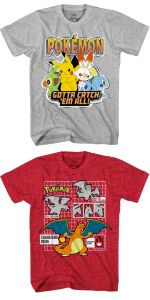 Boys Pokemon Short Sleeve T-Shirt