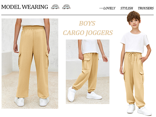 boys uniform jogger pants