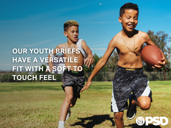 Our youth boxer briefs have a versatile fit with a soft to touch feel.