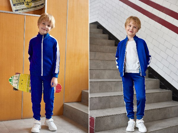  Boy''s Casual Active Tracksuits Full Zip Sports Jogging Suits 