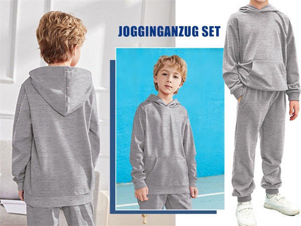 Boys 2 Piece Sweatsuit Hoodies Sweatshirt and Pants Set