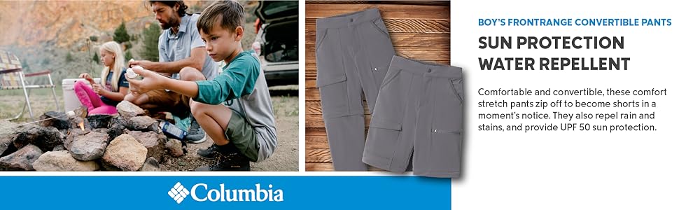 Columbia Boys Frontrange Convertible Pant Short combo