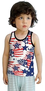 Boys American Flag Tank Shirt