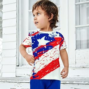 Kids Stars and Stripes Tee Short Sleeve