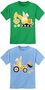 tractor excavator shirt for kids