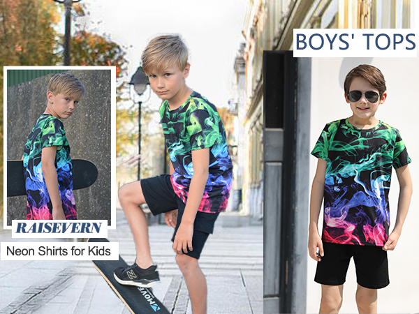 neon shirts for boys