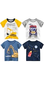 4-pack boys short sleeve t-shirts