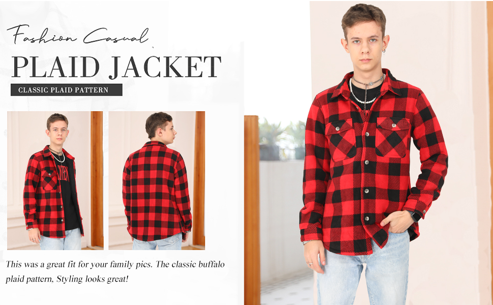 boys flannel jacket