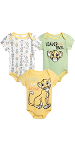 Disney Baby Boys'' Bodysuits - 3 Pack