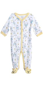 Disney Baby Boys'' Sleep N'' Play Footed Coveralls