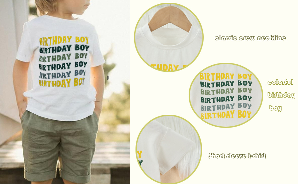 This birthday boy letter print top