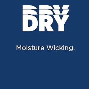 Driflux moisture wicking keeps you dry by pulling perspiration away from your body