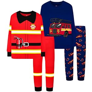 Boys Fireman Pajamas, toddler pj, kids pajamas, kids jammies 18M 12Year