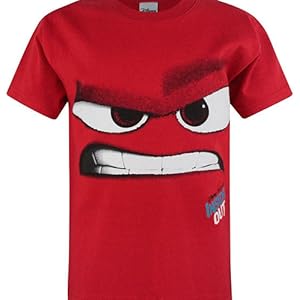 Red Disney Inside Out t-shirt with anger face