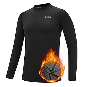 LEAO Youth Boys'' Compression Thermal Shirt