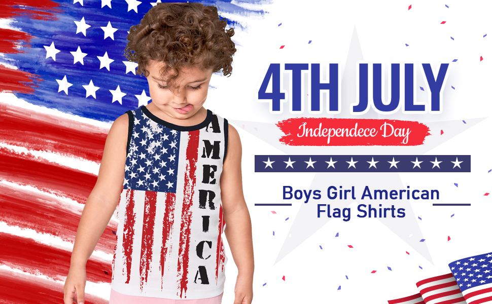 kids 4th of July Tank Top