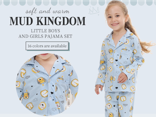 Mud Kingdom Little Boys and Girls Pajama Set