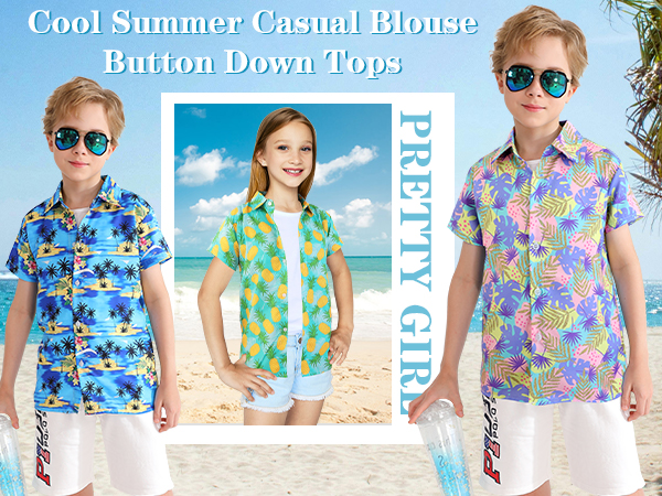 boys hawaiian shirts size 10-12 boys short sleeve button down shirt hawaiian shirts for girls