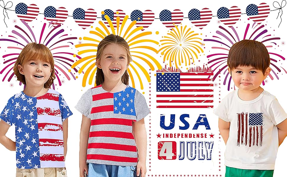 kids flag shirt