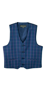 Blue Checkers Vest