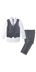 Charcoal Vest Set