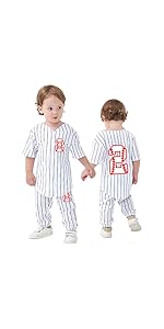 st Birthday Baseball Short Sleeve Shirt Set Baby Boy First Birthday Outfit Clothes Set