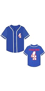 Custom 4th Baseball Birthday Shirt Boy Personalized T Shirts Gift Sports Jersey Tops Clothe