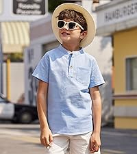 boys linen shirts short sleeve