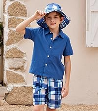 boys 3 pieces linen shirt