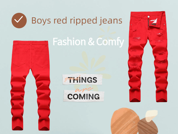 ripped jeans for boys stacked size 12 for black kids lanscadran 16 children pants denim teen red