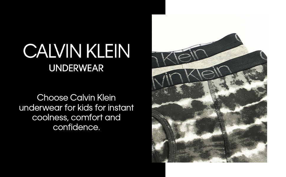 Underwear, Kid Boxer Brief, Boy, Calvin Klein, Comfort