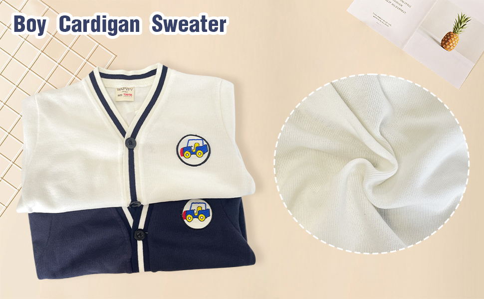 Baby Boy Long Sleeve Cardigan 