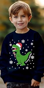 christmas dinosaur sweatshirt