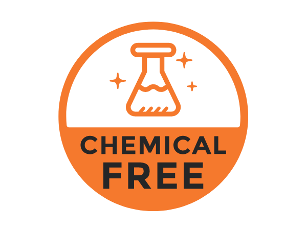 We do not use harsh chemicals on our products