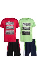 Pro Athlete Boys'' Active Shorts Set - 4 Piece