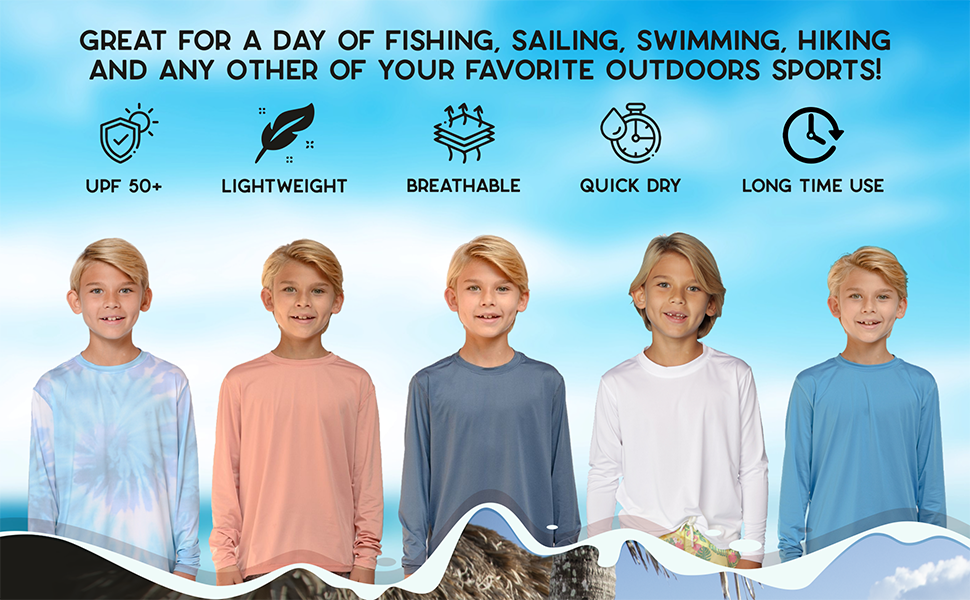 long sleeve kids swim shirts boys swim shirt for boys water shirts for  boys swim shirt boys 8-10