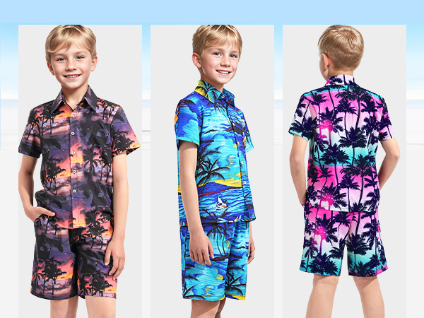 kids hawaiian shirt boys