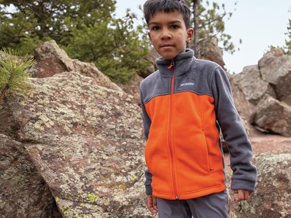 Soft fleece coats for boys