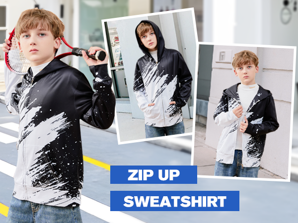 boys zip up sweatshirt