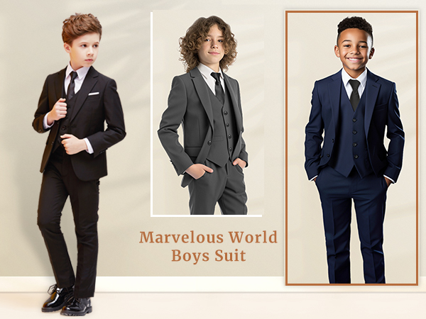 boys slim suit